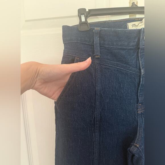 Madewell Perfect Vintage Straight Jean in Greenhaven Wash: Seamed Version 28 - Picture 4 of 9
